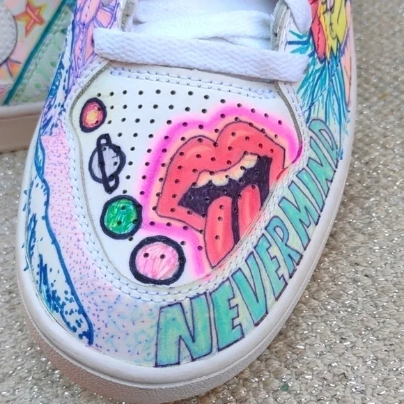 Nike Priority Low Custom 2015 Sz 8 Sneakers 641894-111 - Picture 12 of 14